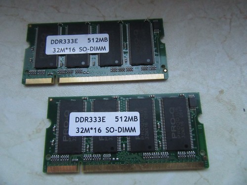 Ddr333e ram 512mb - 2x,